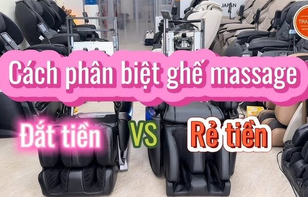 Sự khác biệt giữa ghế massage rẻ tiền và đắt tiền