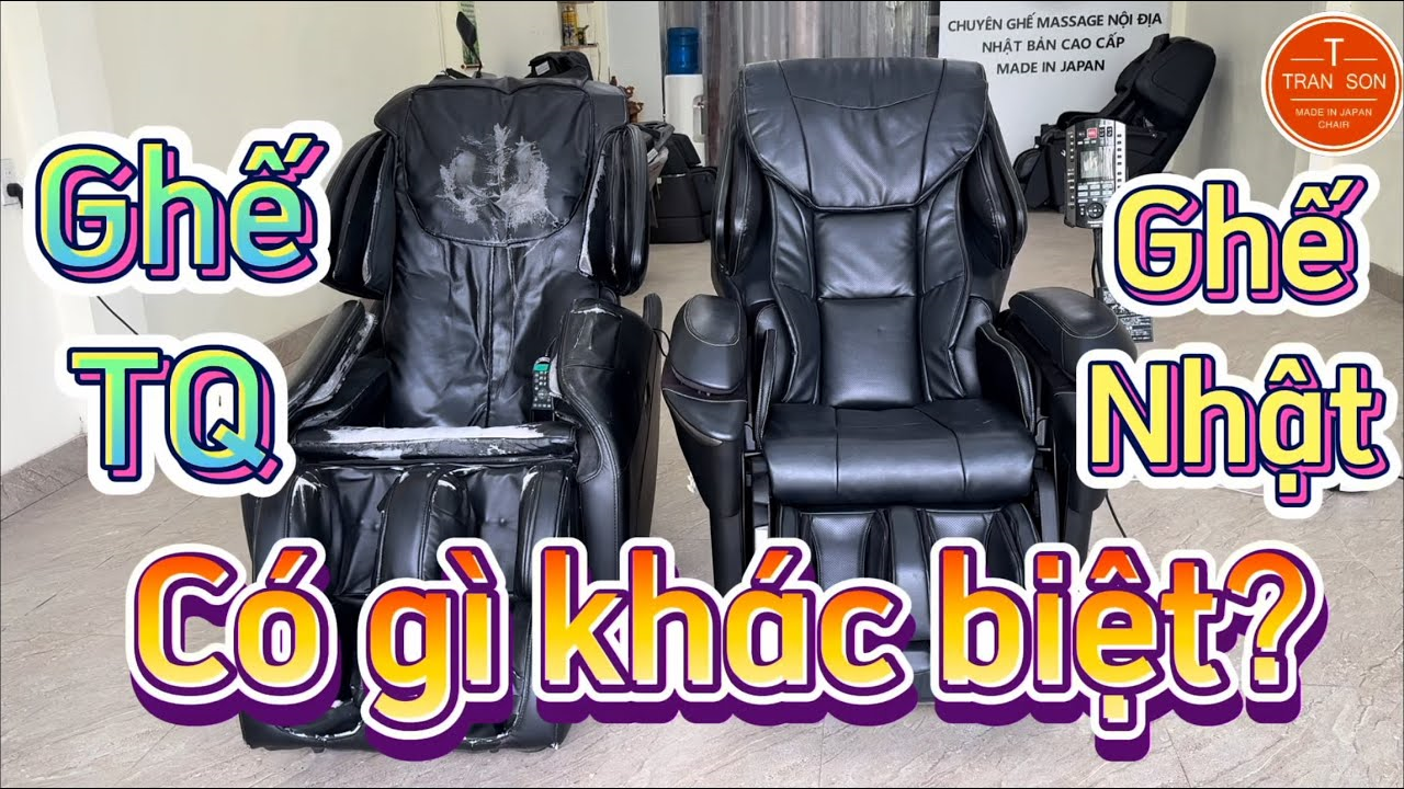 SỰ KHÁC BIỆT GIỮA GHẾ MASSAGE NHẬT VÀ GHẾ TRUNG QUỐC – VÌ SAO GIÁ LẠI CHÊNH LỆCH?
